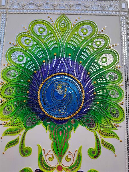 Exquisite & Vibrant  Peacock Feather