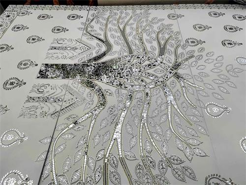 Blend of Assamese Culture & Lippan Art Wall Project