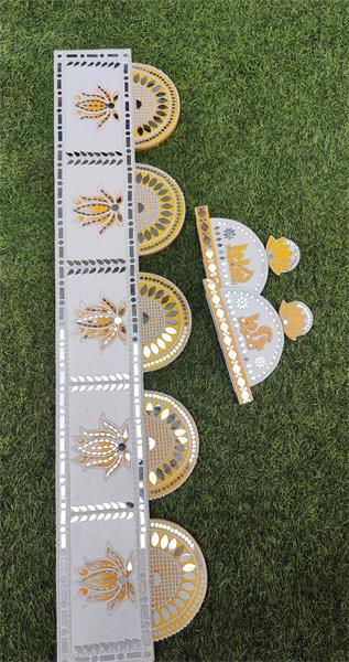 Semi Circular Toran with Lotus Design