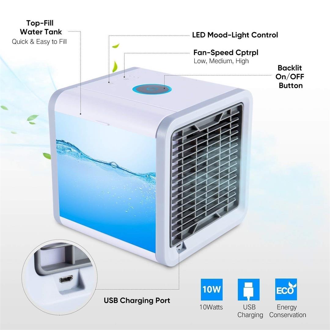 arctic air portable 3 in 1 conditioner humidifier purifier mini cooler