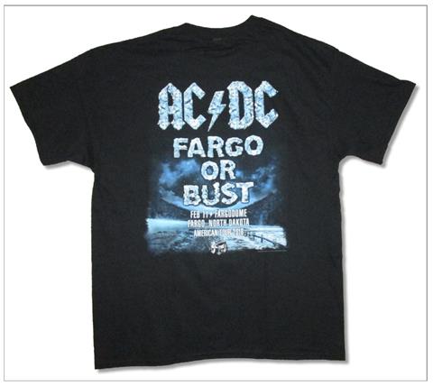ACDC official merchandise Fargo tshirt back Rock robe India